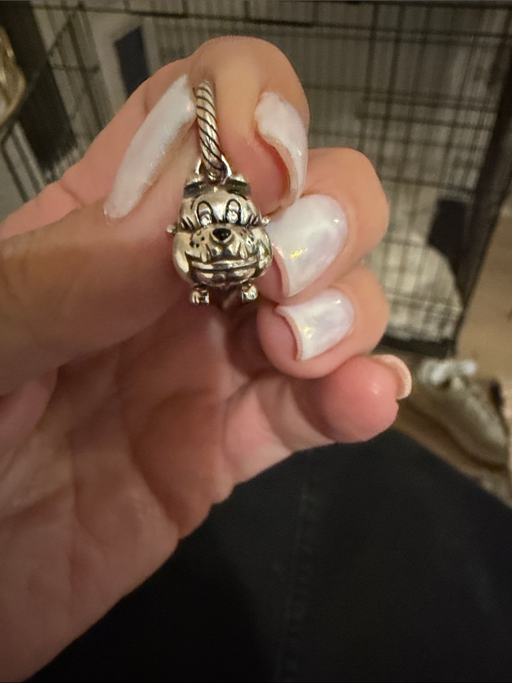 Brighton Silver bulldog charm